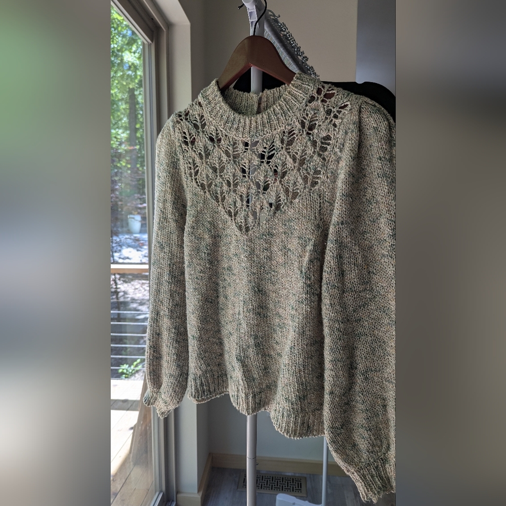 Sezane Bérangère Jumper Vert / Multicolore - Size XS